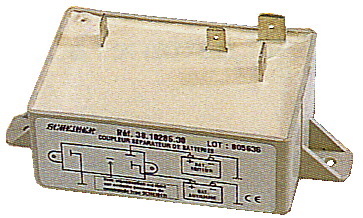 Coupleur séparateur de batteries avec relais frigo