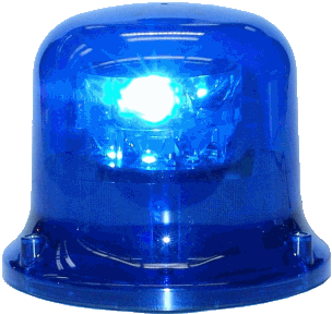 Gyrophare à LED CRYSTAL bleu embase ISO classe 1 rotatif STANDBY MERCURA
